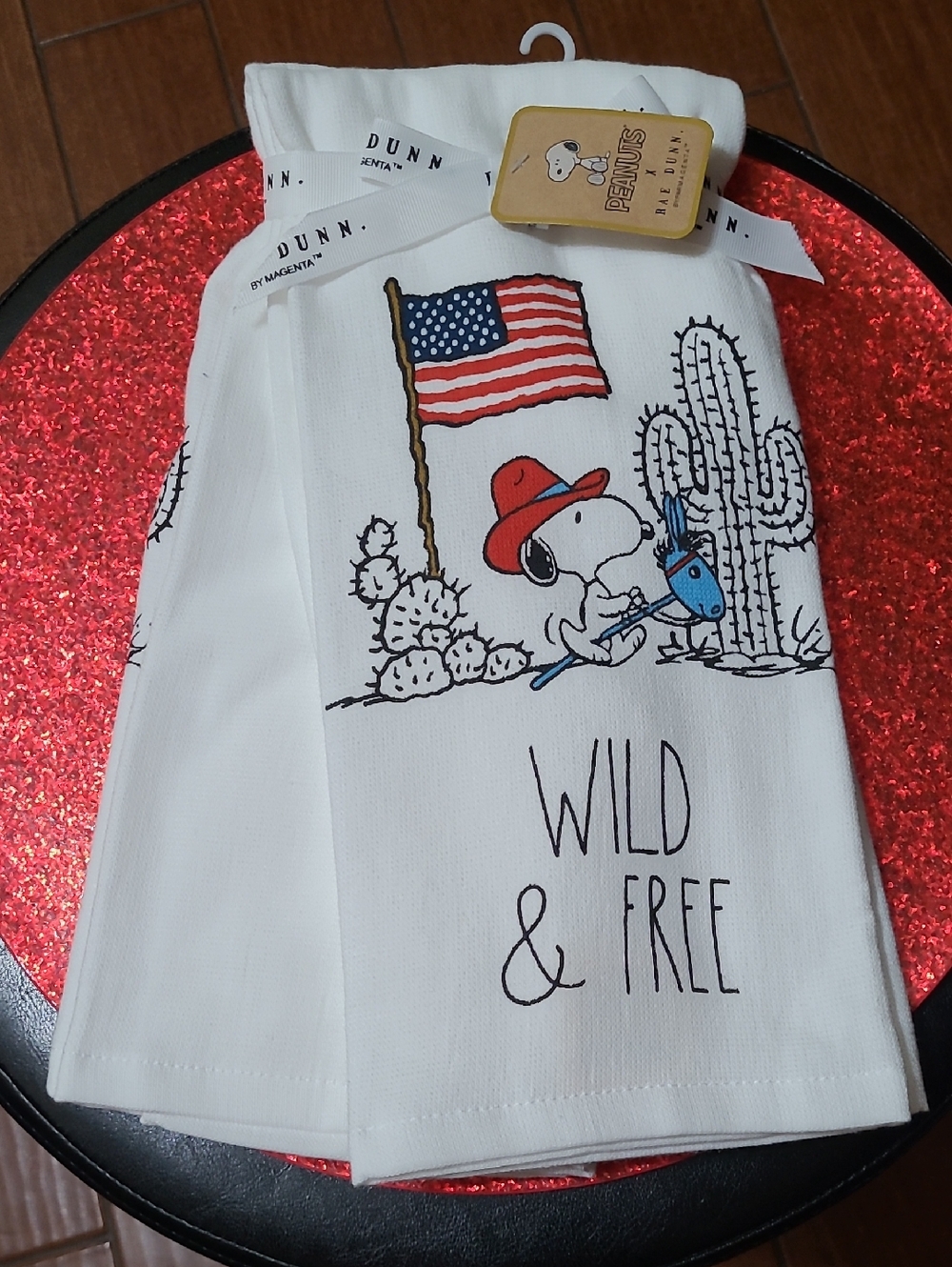 Rae Dunn Peanuts Patriotic Kitchen Towels